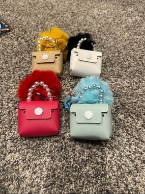 Mini bag charms/Ear bud holder.